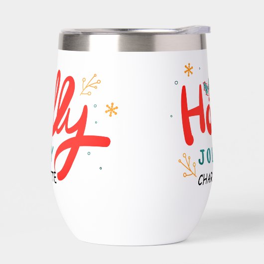 KerstHolly Jolly Fun Winter Persoonlijke naam (Links)