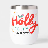 KerstHolly Jolly Fun Winter Persoonlijke naam (Achterkant)