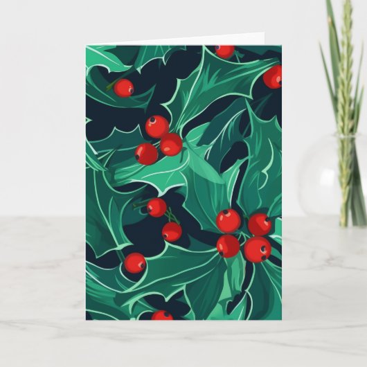 KerstHolly Kaart (Voorkant)