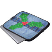 KerstHolly Laptop Sleeve (Voorkant onderkant)