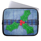 KerstHolly Laptop Sleeve (Voorkant)