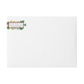 KerstHolly Leaf Gold Foliage Return-adres (Voorkant)