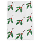 KerstHolly Medium Cadeauzakje (Voorkant)