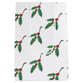 KerstHolly Medium Cadeauzakje (Achterkant)