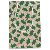 KerstHolly Medium Cadeauzakje (Voorkant)