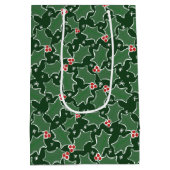 KerstHolly Medium Gift Bag Cadeauzakje (Achterkant)