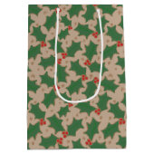 KerstHolly Medium Gift Bag Cadeauzakje (Achterkant)