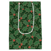 KerstHolly Medium Gift Bag Cadeauzakje (Achterkant)