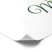 KerstHolly Mistletoe Red Berry Poster (Hoek)