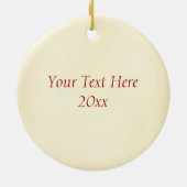 KerstHolly Monogram B Keramisch Ornament (Achterkant)