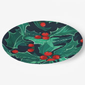 KerstHolly Papieren Bordje (Gekanteld)