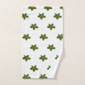 KerstHolly Pattern Bad Handdoek (Handdoek)