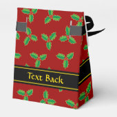 KerstHolly Pattern Bedankdoosjes (Achterkant)