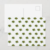 KerstHolly Pattern Briefkaart (Voorkant / Achterkant)