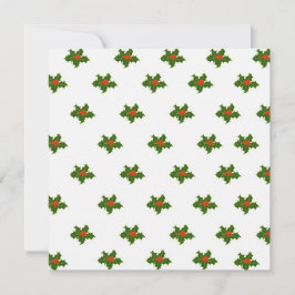 KerstHolly Pattern Feestdagenkaart