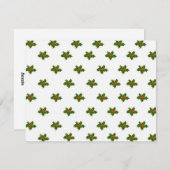 KerstHolly Pattern Feestdagenkaart (Voorkant / Achterkant)