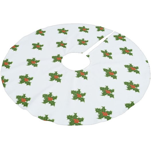 KerstHolly Pattern Kerstboom Rok (Gekanteld)