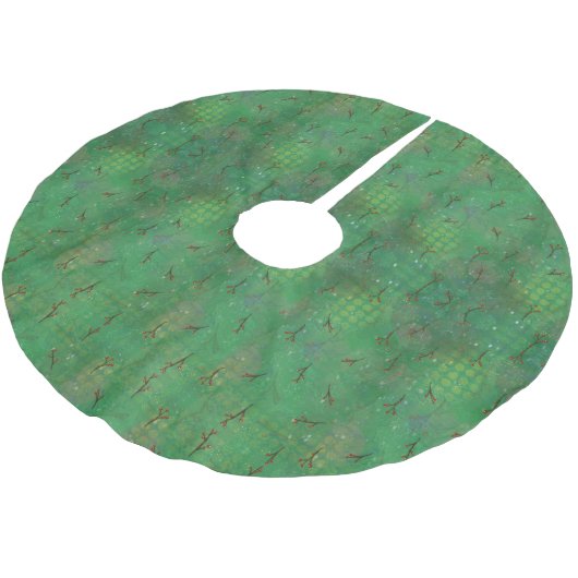 KerstHolly Pattern Kerstboom Rok (Gekanteld)