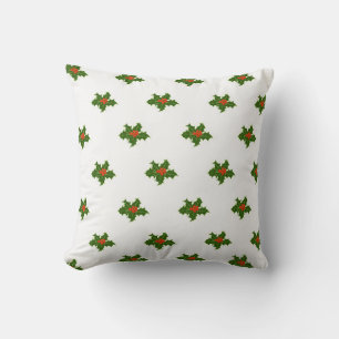 KerstHolly Pattern Kussen