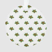 KerstHolly Pattern Ornament (voorkant)