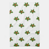 KerstHolly Pattern Theedoek (Verticaal)