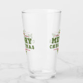 KerstHolly Pint Glass Glas (Links)