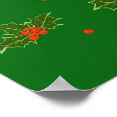 KerstHolly Poster (Hoek)