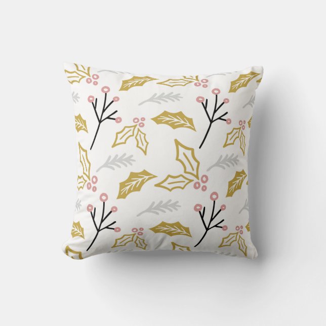 KerstHolly Sierkussen (Voorkant)