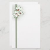 KerstHolly Stationery Briefpapier (Voorkant / Achterkant)