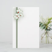 KerstHolly Stationery Briefpapier (Staand voorkant)