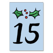 KerstHolly Weddenschappen Kaart (Voorkant)