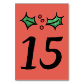 KerstHolly Weddenschappen Kaart (Achterkant)