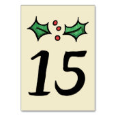 KerstHolly Weddenschappen Kaart (Achterkant)