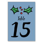 KerstHolly Weddenschappen Kaart (Voorkant)