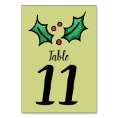 KerstHolly Weddenschappen Kaart (Voorkant)