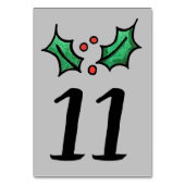 KerstHolly Weddenschappen Kaart (Voorkant)