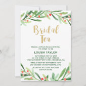 KerstHolly Wreath Bridal Tea Kaart (Voorkant)