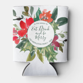 KerstHolly Wreath Floral Green Blikjeskoeler