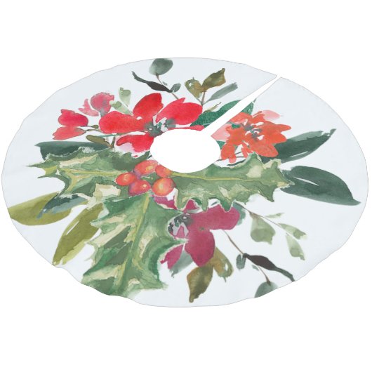 KerstHolly Wreath Floral Kerstboom Rok (Gekanteld)