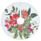 KerstHolly Wreath Floral Kerstboom Rok (Voorkant)