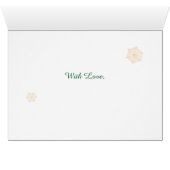 KerstHolly Wreath, voor Pet Sitter, Snowflakes (Binenzijde Horizontaal (Onderkant))