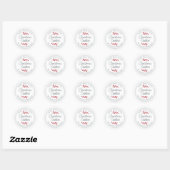 Kersthomemade Cookies Jar Ronde Sticker (Vel)