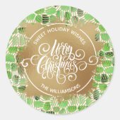 Kersthomemade Holiday Baking Ronde Sticker (Voorkant)