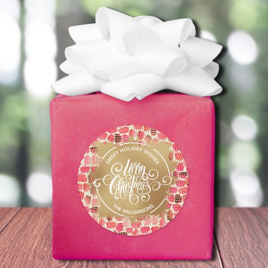 Kersthomemade Holiday Baking Ronde Sticker