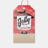Kersthomemade soep een label voor jar gift cadeaulabel (Voorkant)