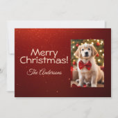 Kersthond 11, Vrolijk Kerstfeest, Kerstkaart Kaart (Voorkant)