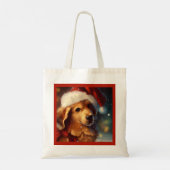 Kersthond 4 tote bag (Achterkant)