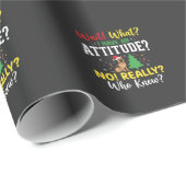 Kersthond Attitude Humor Cadeaupapier (Rol Hoek)