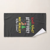 Kersthond Attitude Humor Handdoek (Handdoek)