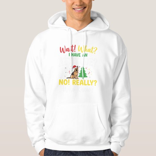 Kersthond Attitude Humor Hoodie (Voorkant)